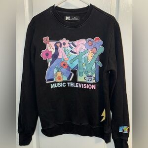 Authentic Viacom MTV Graphic Sweatshirt Size Medium